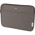 Grey - Side - Unbranded Joey Canvas Recycled 2L Laptop Sleeve