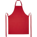 Red - Side - Unisex Adult Andrea Adjustable Neck Strap Apron