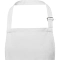 White - Back - Unisex Adult Andrea Adjustable Neck Strap Apron