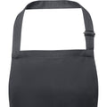 Dark Grey - Back - Unisex Adult Andrea Adjustable Neck Strap Apron