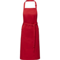 Red - Front - Unisex Adult Andrea Adjustable Neck Strap Apron