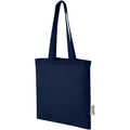 Navy - Back - Madras Recycled Cotton 7L Tote Bag