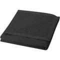 Solid Black - Side - Seasons Abele Waffle Blanket