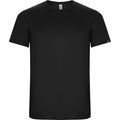 Solid Black - Front - Roly Mens Imola Short-Sleeved Sports T-Shirt