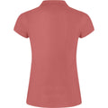 Chrysanthemum Red - Back - Roly Womens-Ladies Star Polo Shirt