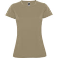 Dark Sand - Front - Roly Womens-Ladies Montecarlo Short-Sleeved Sports T-Shirt