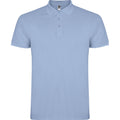 Sky Blue - Front - Roly Childrens-Kids Star Short-Sleeved Polo Shirt