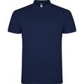 Navy Blue - Front - Roly Childrens-Kids Star Short-Sleeved Polo Shirt