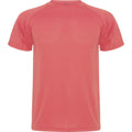 Fluorescent Coral - Front - Roly Mens Montecarlo Short-Sleeved Sports T-Shirt