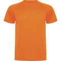 Fluorescent Orange - Front - Roly Mens Montecarlo Short-Sleeved Sports T-Shirt