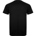 Solid Black - Back - Roly Mens Montecarlo Short-Sleeved Sports T-Shirt