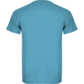 Turquoise - Back - Roly Mens Montecarlo Short-Sleeved Sports T-Shirt