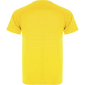 Yellow - Back - Roly Mens Montecarlo Short-Sleeved Sports T-Shirt