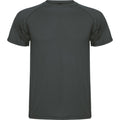 Dark Lead - Front - Roly Mens Montecarlo Short-Sleeved Sports T-Shirt