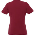 Burgundy - Back - Elevate Womens-Ladies Heros Short-Sleeved T-Shirt