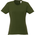 Army Green - Front - Elevate Womens-Ladies Heros Short-Sleeved T-Shirt