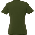 Army Green - Back - Elevate Womens-Ladies Heros Short-Sleeved T-Shirt