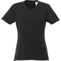 Solid Black - Front - Elevate Womens-Ladies Heros Short-Sleeved T-Shirt