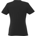 Solid Black - Back - Elevate Womens-Ladies Heros Short-Sleeved T-Shirt