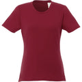 Burgundy - Front - Elevate Womens-Ladies Heros Short-Sleeved T-Shirt