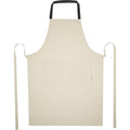 Solid Black-Natural - Front - Nia Recycled Cotton Apron