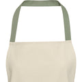 Heather Green-Natural - Side - Nia Recycled Cotton Apron