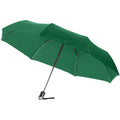Green - Front - Bullet 21.5in Alex 3-Section Auto Open And Close Umbrella