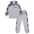 Heather Grey - Front - Fortnite Boys Camo Emotes Hoodie And Joggers Set