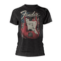 Grey - Front - Fender Unisex Adult Jazzmaster Distressed Guitar T-Shirt