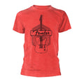 Red - Front - Fender Unisex Adult Est. 1946 T-Shirt