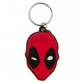 Red-Black - Back - Deadpool Face Keyring