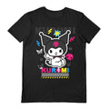 Black - Front - Sanrio Unisex Adult Kuromi T-Shirt