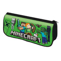 Green-Black - Front - Minecraft Beware Of The Dark Logo Pencil Case