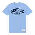 Light Blue - Front - George Washington University Unisex Adult Script T-Shirt