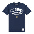 Navy Blue - Front - George Washington University Unisex Adult Script T-Shirt