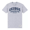 Heather Grey - Front - George Washington University Unisex Adult Script T-Shirt