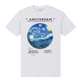 White - Front - Apoh Unisex Adult Van Gogh Amsterdam T-Shirt