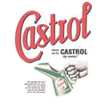White - Side - Castrol Unisex Adult By Name T-Shirt