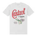 White - Front - Castrol Unisex Adult By Name T-Shirt