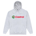 Heather Grey - Front - Castrol Unisex Adult Lock Up Hoodie