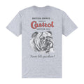 Heather Grey - Back - Castrol Unisex Adult British Owned T-Shirt