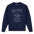 Royal Blue - Front - Castrol Unisex Adult Motor Oil Sweatshirt