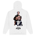 White - Back - Horror Line Unisex Adult Montage Hoodie