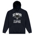 Black - Front - Anchorman Unisex Adult Panther Hoodie