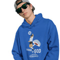 Royal Blue - Side - Subbuteo Unisex Adult Hand Of God Hoodie