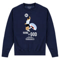 Navy - Front - Subbuteo Unisex Adult Hand Of God Sweatshirt