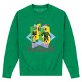 Kelly Green - Front - Elf Unisex Adult Ninny Muggins Retro Sweatshirt