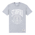 Grey - Front - Stanford University Unisex Adult Crest T-Shirt