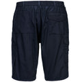 Navy - Back - Portwest Mens Combat Shorts