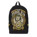 Black-Yellow-White - Front - RockSax Freedom Fighter Bob Marley Backpack